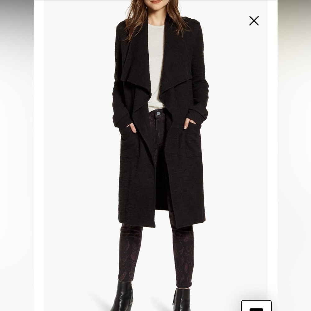 BB Dakota Revolution Drapey Bouclé Trench Coat